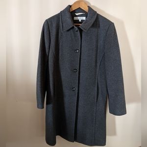 Larry Levine Coat Button Up Coat